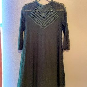 Vanity Medium Olive Green Lace Dress